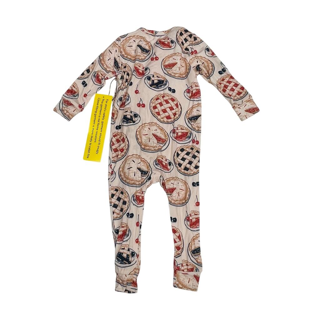 NWT Pink Chicken 12/18M Grandmas Pie PJ Romper - Picture 2 of 4